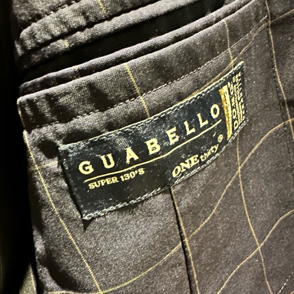 Boggi Milano Men’s Summer Pinstripe Suit Jacket, Navy - US 42/EU 52 - Picture 5 of 5